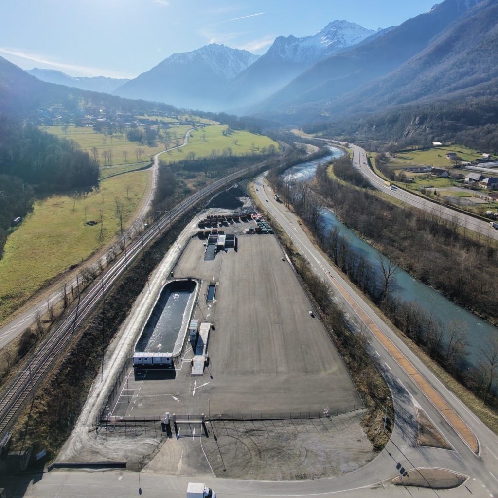 Vue du ciel du site de La Chapelle.